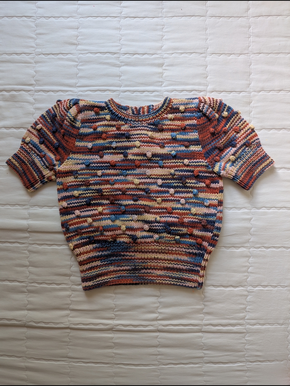 Misha And Puff Popcorn Space Dye Cotton Sweater Size 4-5T